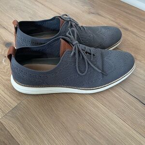 Cole Haan Charcoal Knit Oxford Shoes